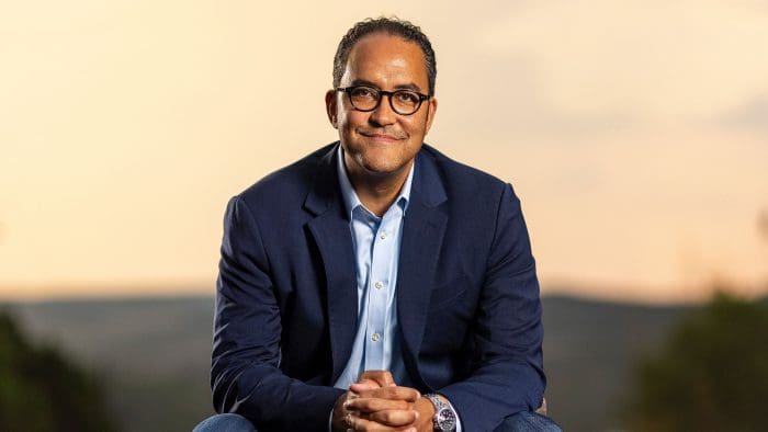Will Hurd sitting in the middle of a road