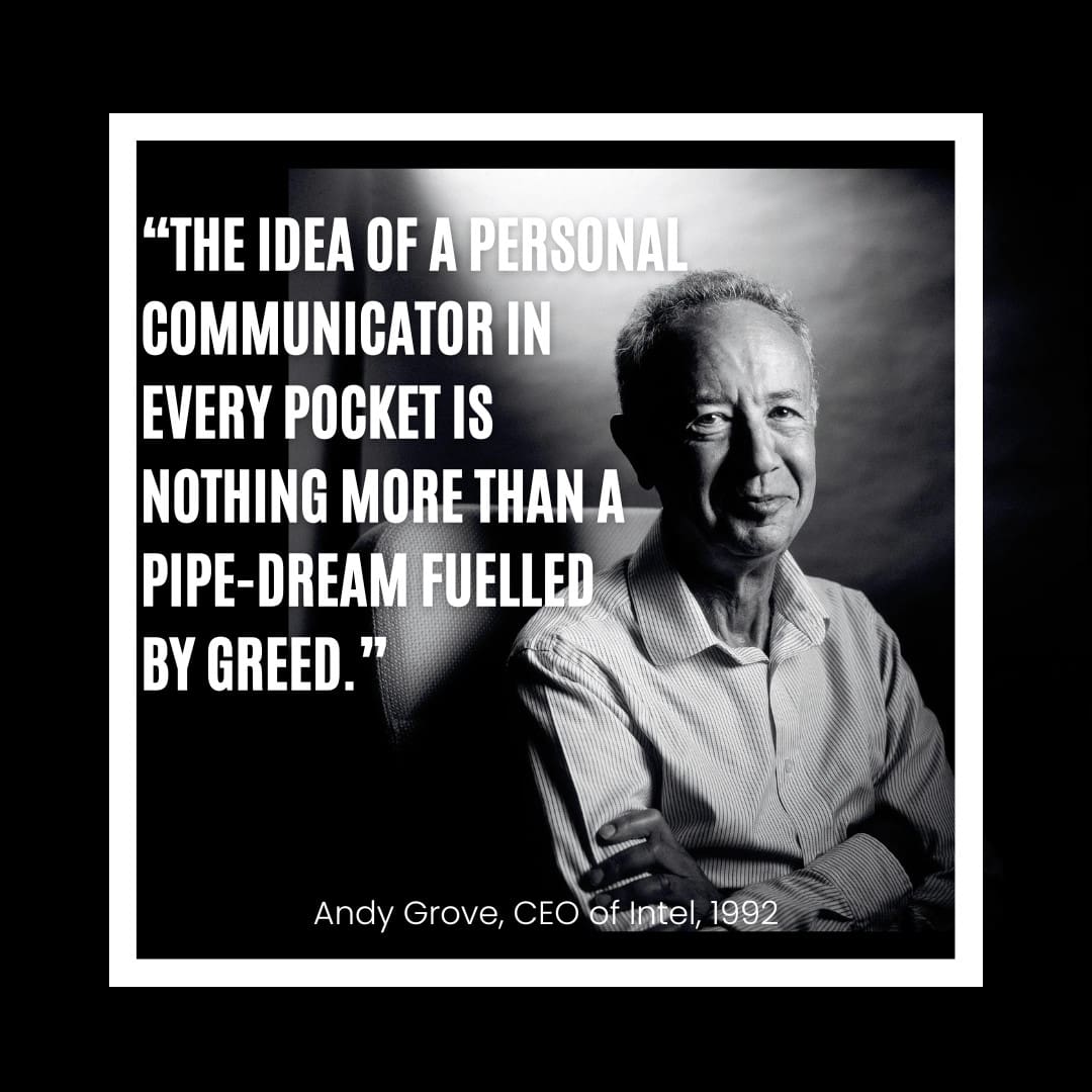 Andy Grove, CEO of Intel, 1992