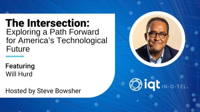 Will Hurd talking at the IQT Podcast hosted by Steve Bowsher