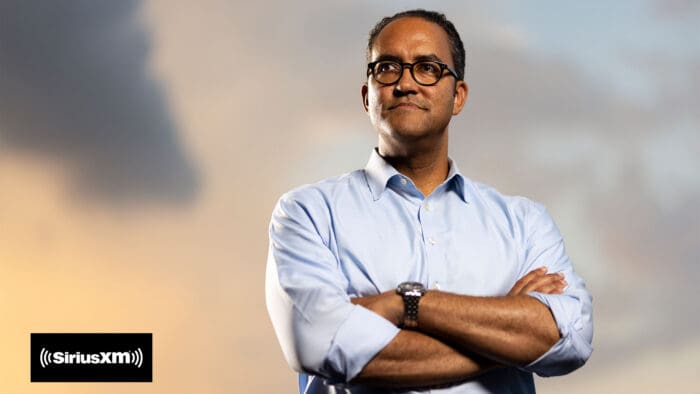 Will Hurd arms crossed with Sirius XM logo